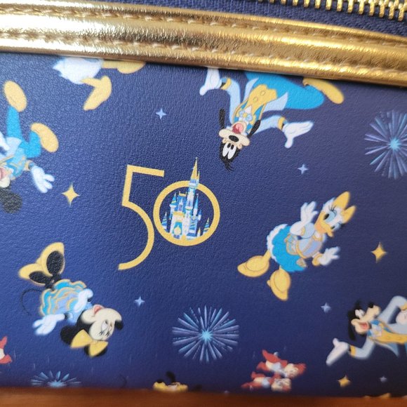 WDW Parks 50th Loungefly Mini Backpack Ears Holder Disney World Used Once - Picture 15 of 16